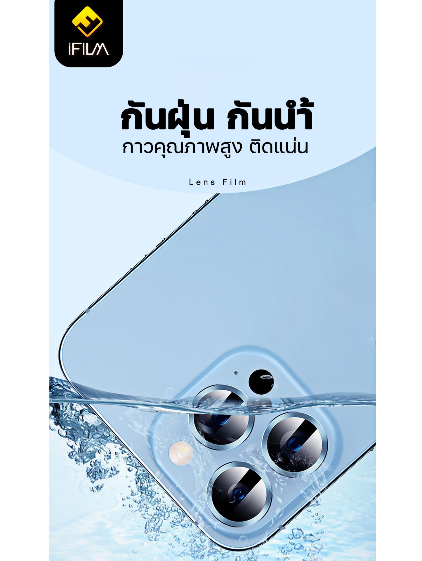 ifilm ฟิล์มกระจก เลนส์กล้อง วงสีๆ for iphone 12 / iphone 11 series ฟิล์มกันรอย เลนส์กล้อง film lens aluminum ring