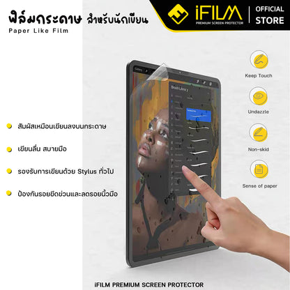 iFilm ฟิล์มกระดาษ paperlike For Redmi PadSE / Pad10 / PadPro / Pad2 ฟิล์มกันรอย เรดหมี่ แท็บเล็ต screen protector